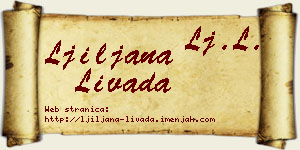 Ljiljana Livada vizit kartica